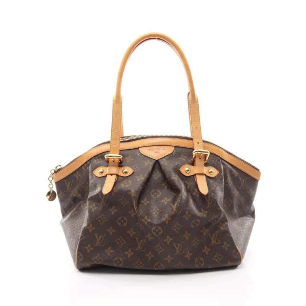 Louis Vuitton Tivoli Handbag Canvas Leather Monogram Brown